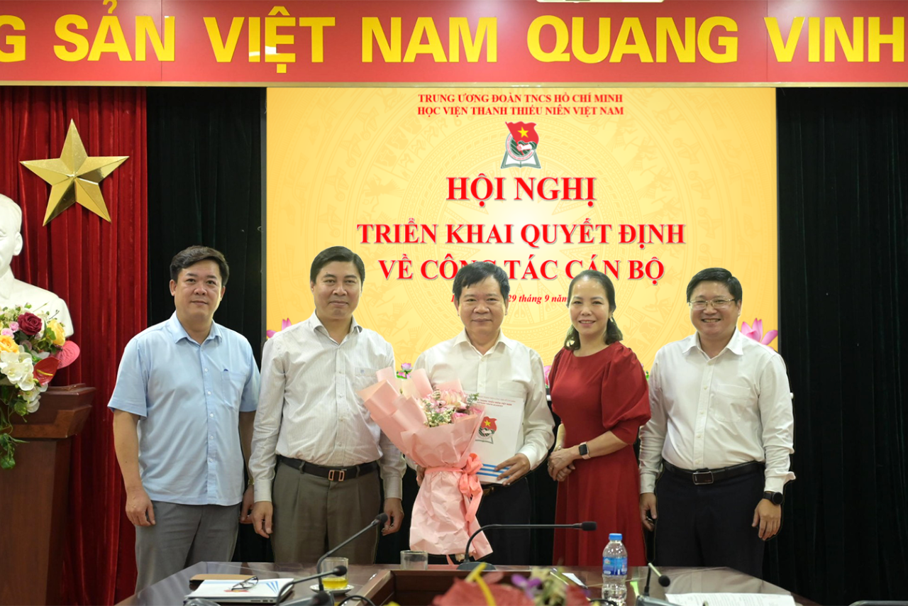 Học viện Thanh thiếu niên Việt Nam triển khai Quyết định bổ nhiệm Phó Giám đốc Học viện, phụ trách Phân Viện miền Nam