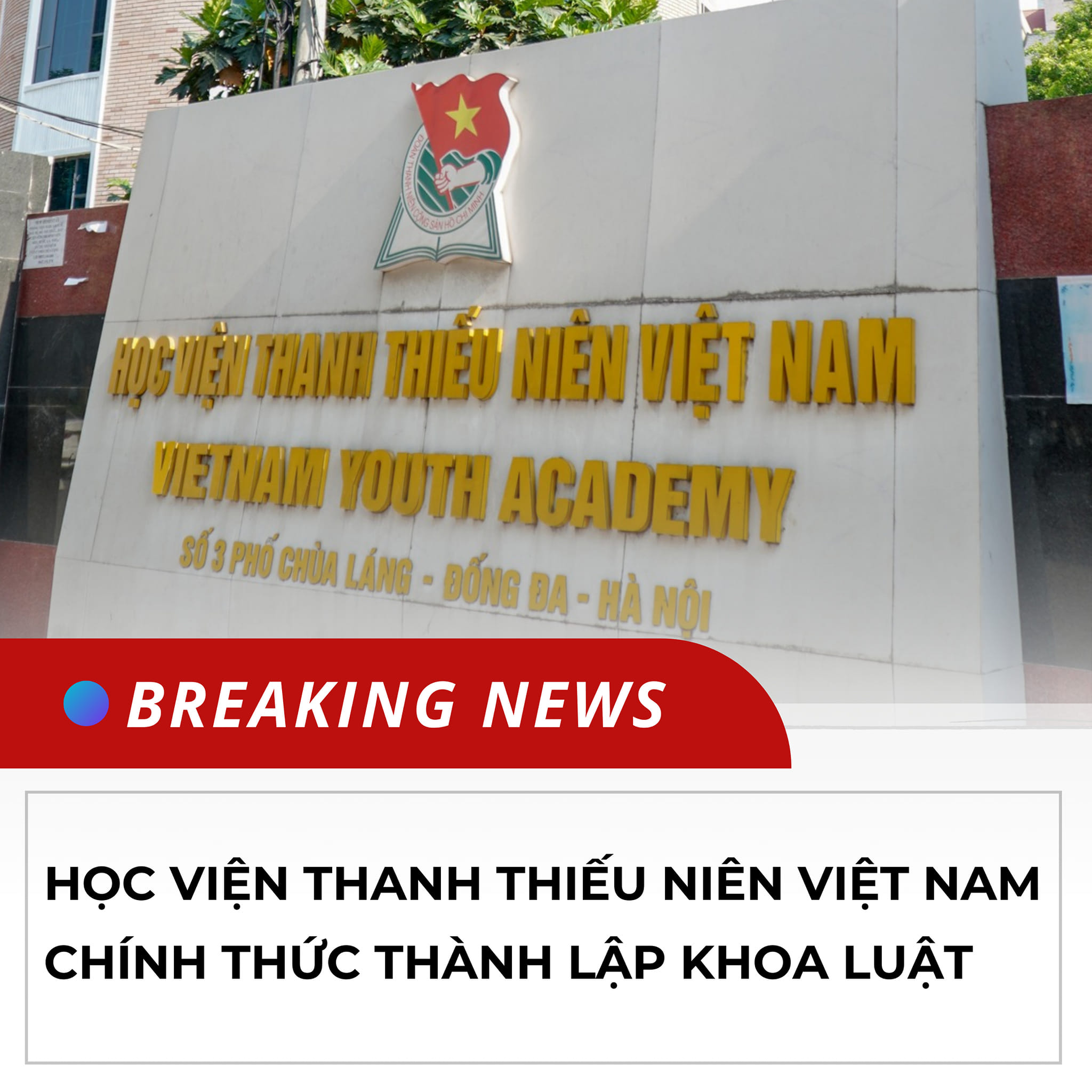 Khoa Luật tại Học viện Thanh thiếu niên Việt Nam