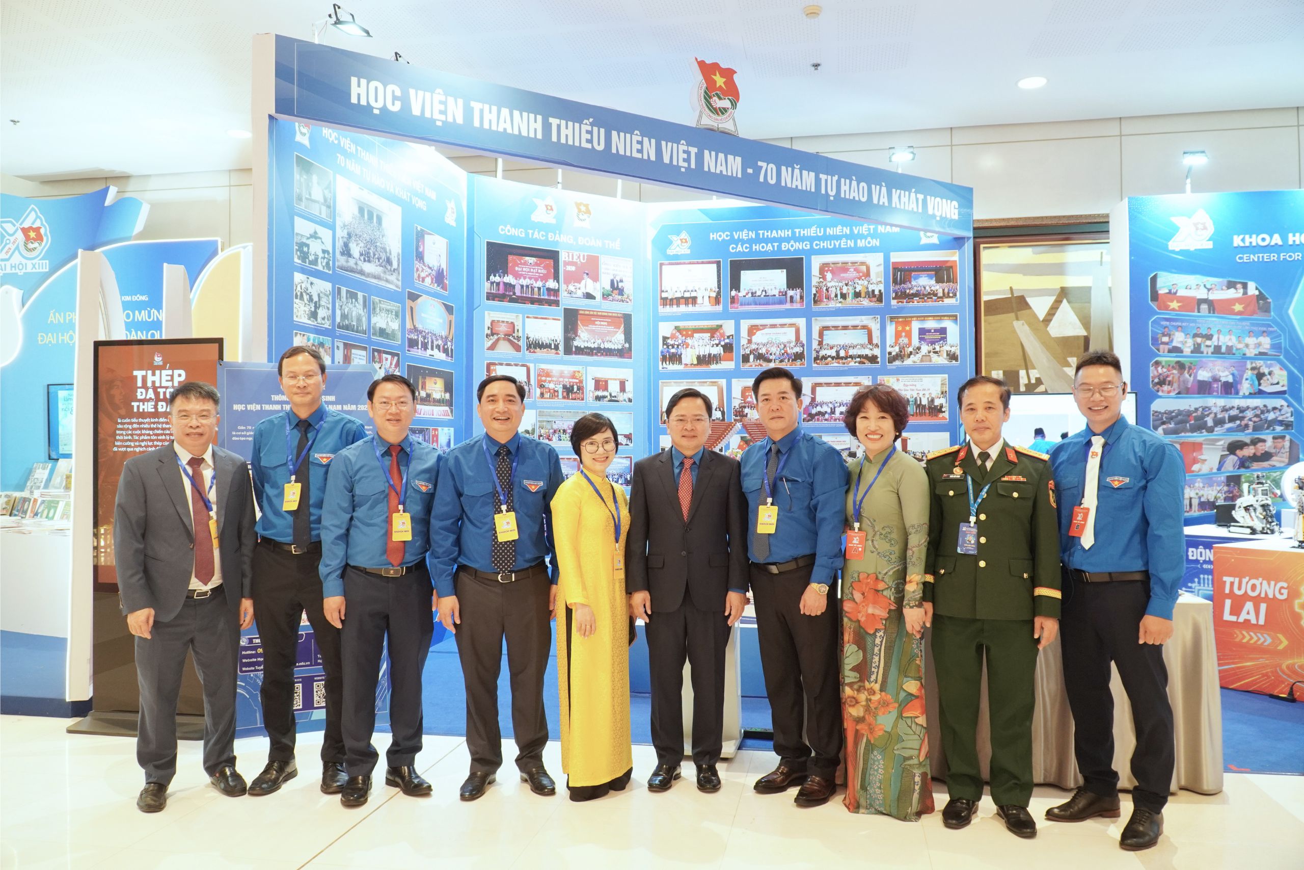 Không gian triển lãm của Học viện Thanh thiếu niên Việt Nam để lại nhiều dấu ấn tại Đại hội Đoàn toàn quốc lần thứ XIII