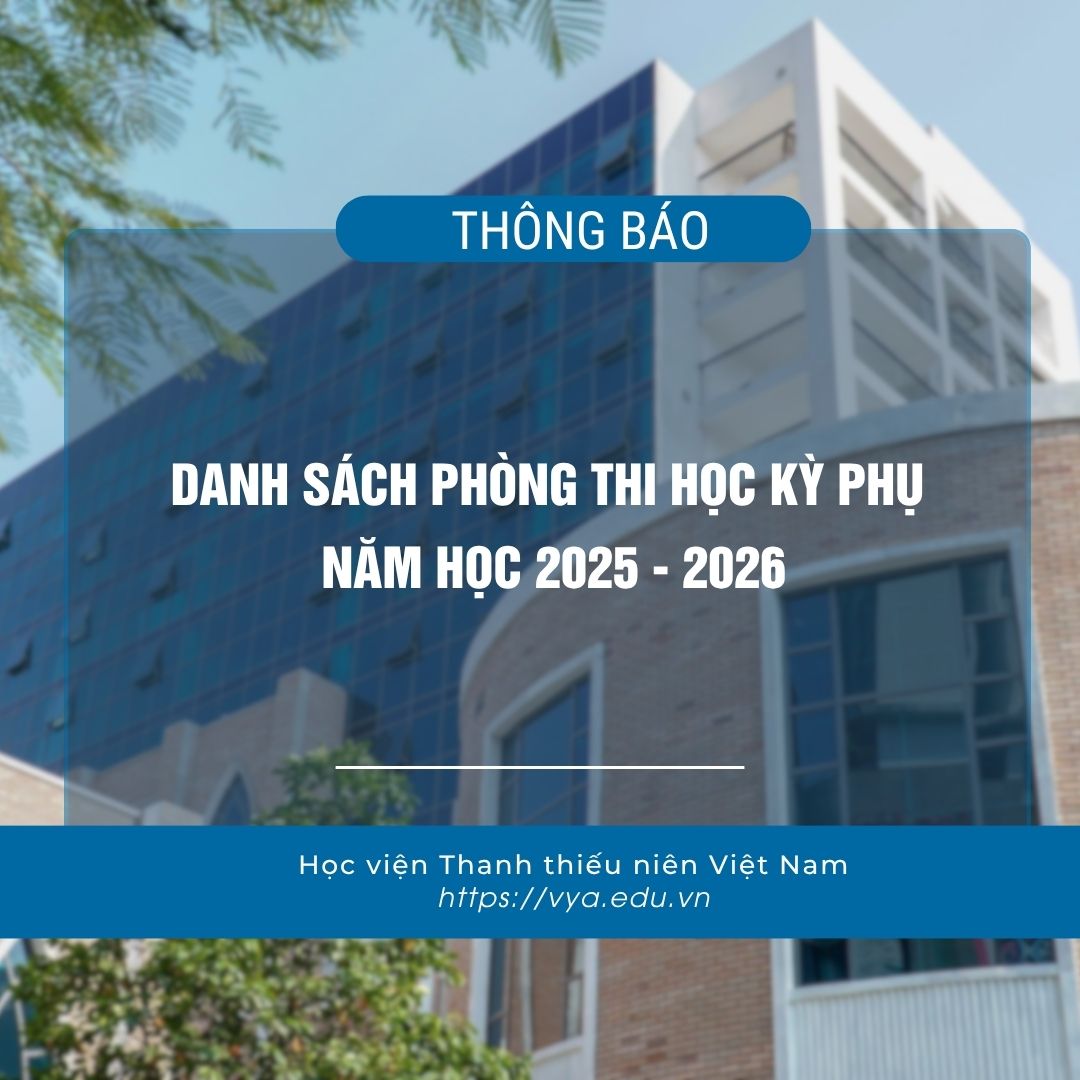 Danh sách phòng thi học kỳ phụ năm học 2025 - 2026
