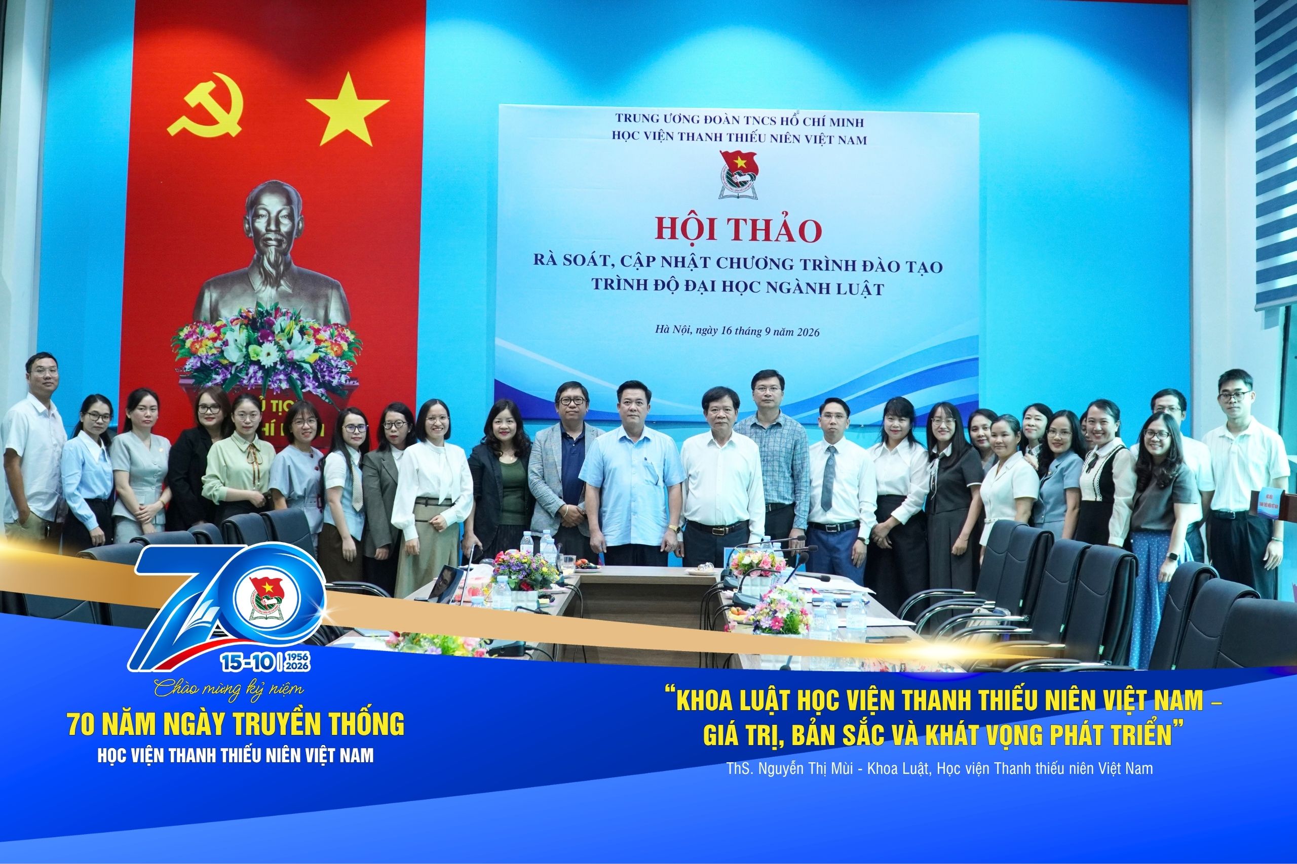 Khoa Luật Học viện Thanh thiếu niên Việt Nam – giá trị, bản sắc và khát vọng phát triển