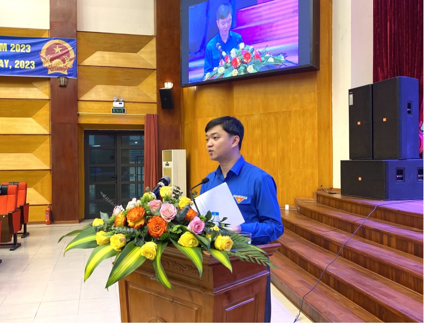 Bí thư Trung ương Đoàn Nguyễn Minh Triết phát biểu tại hội thảo  